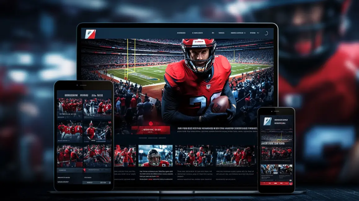 Bet on Football Anytime, Anywhere with PHWW. The PHWW sports betting website is shown on a laptop and phones, featuring an American football player, highlighting the cross-platform access for all your betting needs.